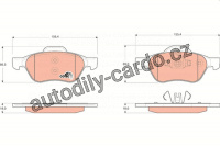 Sada brzdových destiček TRW GDB1687 - RENAULT MEGANE II