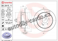 Brzdový kotouč BREMBO 08.D415.11