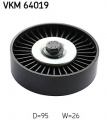 Vratná/vodící kladka, klínový žebrový řemen SKF VKM 64019