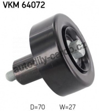 Vratná/vodící kladka, klínový žebrový řemen SKF VKM 64072