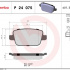Sada brzdových destiček BREMBO P24075 - FORD Sada brzdových destiček BREMBO P24075 - FORD
