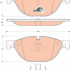 Sada brzdových destiček TRW GDB1838 - BMW 5 F10 10-
