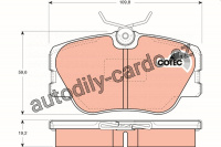 Sada brzdových destiček TRW GDB818 - MERCEDES