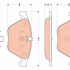 Sada brzdových destiček TRW GDB1854 -