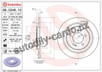 Brzdový kotouč BREMBO 08.C248.10