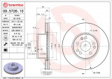 Brzdový kotouč BREMBO 09.5726.10 - MERCEDES-BENZ