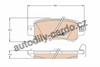 Sada brzdových destiček TRW GDB3539