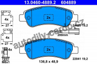 Sada brzdových destiček ATE 13.0460-4889 (AT 604889)