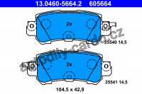 Sada brzdových destiček ATE 13.0460-5664 (AT 605664) Sada brzdových destiček ATE 13.0460-5664 (AT 605664)