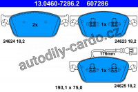 Sada brzdových destiček ATE 13.0460-7286 (607286) Sada brzdových destiček ATE 13.0460-7286 (607286)