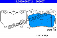 Sada brzdových destiček ATE 13.0460-5607 (AT 605607) Sada brzdových destiček ATE 13.0460-5607 (AT 605607)