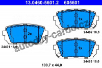 Sada brzdových destiček ATE 13.0460-5601 (AT 605601) Sada brzdových destiček ATE 13.0460-5601 (AT 605601)