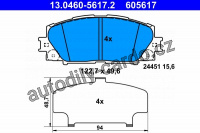 Sada brzdových destiček ATE 13.0460-5617 (AT 605617) Sada brzdových destiček ATE 13.0460-5617 (AT 605617)