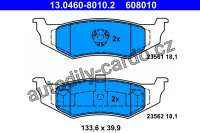 Sada brzdových destiček ATE 13.0460-8010 (AT 608010) Sada brzdových destiček ATE 13.0460-8010 (AT 608010)