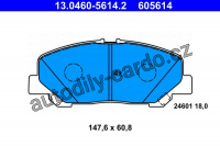 Sada brzdových destiček ATE 13.0460-5614 (AT 605614) Sada brzdových destiček ATE 13.0460-5614 (AT 605614)