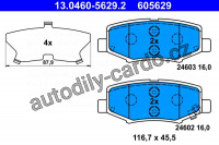 Sada brzdových destiček ATE 13.0460-5629 (AT 605629) Sada brzdových destiček ATE 13.0460-5629 (AT 605629)