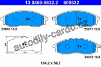 Sada brzdových destiček ATE 13.0460-5632 (AT 605632) Sada brzdových destiček ATE 13.0460-5632 (AT 605632)