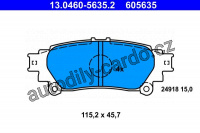 Sada brzdových destiček ATE 13.0460-5635 (AT 605635) Sada brzdových destiček ATE 13.0460-5635 (AT 605635)