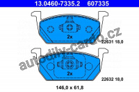 Sada brzdových destiček ATE 13.0460-7335 (AT 607335) Sada brzdových destiček ATE 13.0460-7335 (AT 607335)