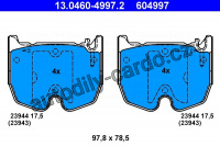 Sada brzdových destiček ATE 13.0460-4997 (AT 604997) - MERCEDES-BENZ