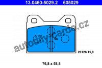Sada brzdových destiček ATE 13.0460-5029 (AT 605029) - BMW Sada brzdových destiček ATE 13.0460-5029 (AT 605029) - BMW