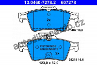 Sada brzdových destiček ATE 13.0460-7278 (AT 607278) Sada brzdových destiček ATE 13.0460-7278 (AT 607278)