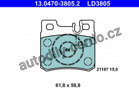 Sada brzdových destiček ATE Ceramic 13.0470-3805 (AT LD3805) - MERCEDES-BENZ