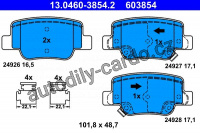 Sada brzdových destiček ATE 13.0460-3854 (AT 603854) Sada brzdových destiček ATE 13.0460-3854 (AT 603854)