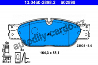 Sada brzdových destiček ATE 13.0460-2898 (AT 602898) - JAGUAR