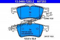 Sada brzdových destiček ATE 13.0460-7253 (AT 607253) - CITROËN Sada brzdových destiček ATE 13.0460-7253 (AT 607253) - CITROËN