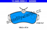 Sada brzdových destiček ATE 13.0460-5950 (AT 605950) - NISSAN Sada brzdových destiček ATE 13.0460-5950 (AT 605950) - NISSAN