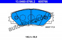 Sada brzdových destiček ATE 13.0460-5766 (AT 605766) - TOYOTA Sada brzdových destiček ATE 13.0460-5766 (AT 605766) - TOYOTA