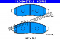 Sada brzdových destiček ATE 13.0460-5783 (AT 605783) - NISSAN Sada brzdových destiček ATE 13.0460-5783 (AT 605783) - NISSAN