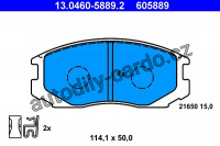 Sada brzdových destiček ATE 13.0460-5889 (AT 605889) - MITSUBISHI Sada brzdových destiček ATE 13.0460-5889 (AT 605889) - MITSUBISHI