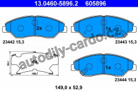 Sada brzdových destiček ATE 13.0460-5896 (AT 605896) - KIA Sada brzdových destiček ATE 13.0460-5896 (AT 605896) - KIA