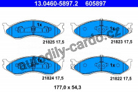 Sada brzdových destiček ATE 13.0460-5897 (AT 605897) - KIA Sada brzdových destiček ATE 13.0460-5897 (AT 605897) - KIA