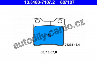 Sada brzdových destiček ATE 13.0460-7107 (AT 607107) - PEUGEOT Sada brzdových destiček ATE 13.0460-7107 (AT 607107) - PEUGEOT