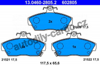 Sada brzdových destiček ATE 13.0460-2805 (AT 602805) - ROVER