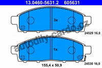 Sada brzdových destiček ATE 13.0460-5631 (AT 605631) Sada brzdových destiček ATE 13.0460-5631 (AT 605631)