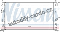 Chladič motoru NISSENS 61003 Chladič motoru NISSENS 61003