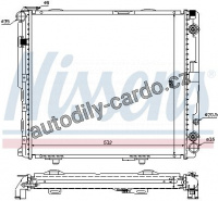 Chladič motoru NISSENS 62699A Chladič motoru NISSENS 62699A