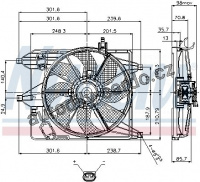Ventilátor chladiče NISSENS 85252