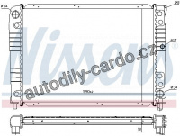 Chladič motoru NISSENS 65537A Chladič motoru NISSENS 65537A