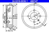 Brzdový buben ATE 24.0218-0036 (AT 480147) - VW