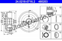 Brzdový buben ATE 24.0218-0716 (AT 480203) - CITROËN, PEUGEOT Brzdový buben ATE 24.0218-0716 (AT 480203) - CITROËN, PEUGEOT
