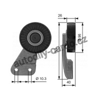Napínací kladka GATES (GT T38461) - KIA
