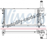 Chladič motoru NISSENS 61923 Chladič motoru NISSENS 61923