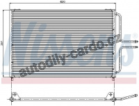Chladič klimatizace NISSENS 94322 Chladič klimatizace NISSENS 94322