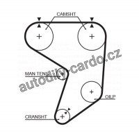 Rozvodový řemen GATES (GT 5195XS) - TOYOTA Rozvodový řemen GATES (GT 5195XS) - TOYOTA