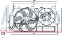 Ventilátor chladiče NISSENS 85262
